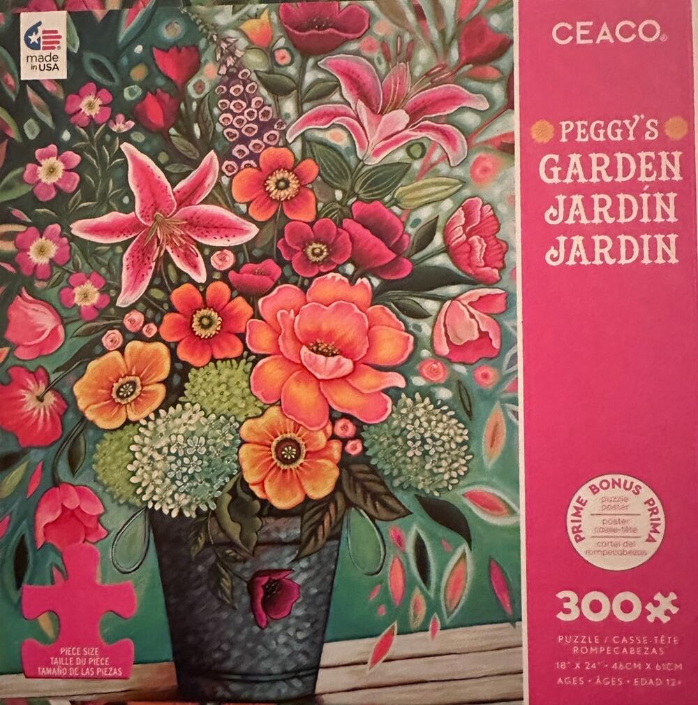 Ceaco Peggy's Garden 300 Piece Puzzle